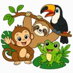 Jungle and Rainforest Animals