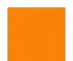 Large orange square with four equal sides and clear corners centered on a pure white background.