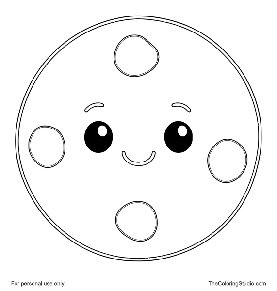 friendly smiling cookie with simple chocolate chips